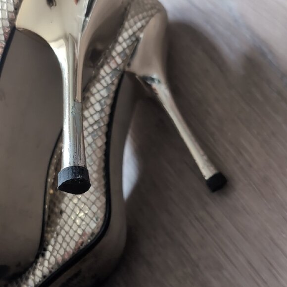 Marciano Gold Stiletto Heels - Picture 7 of 10